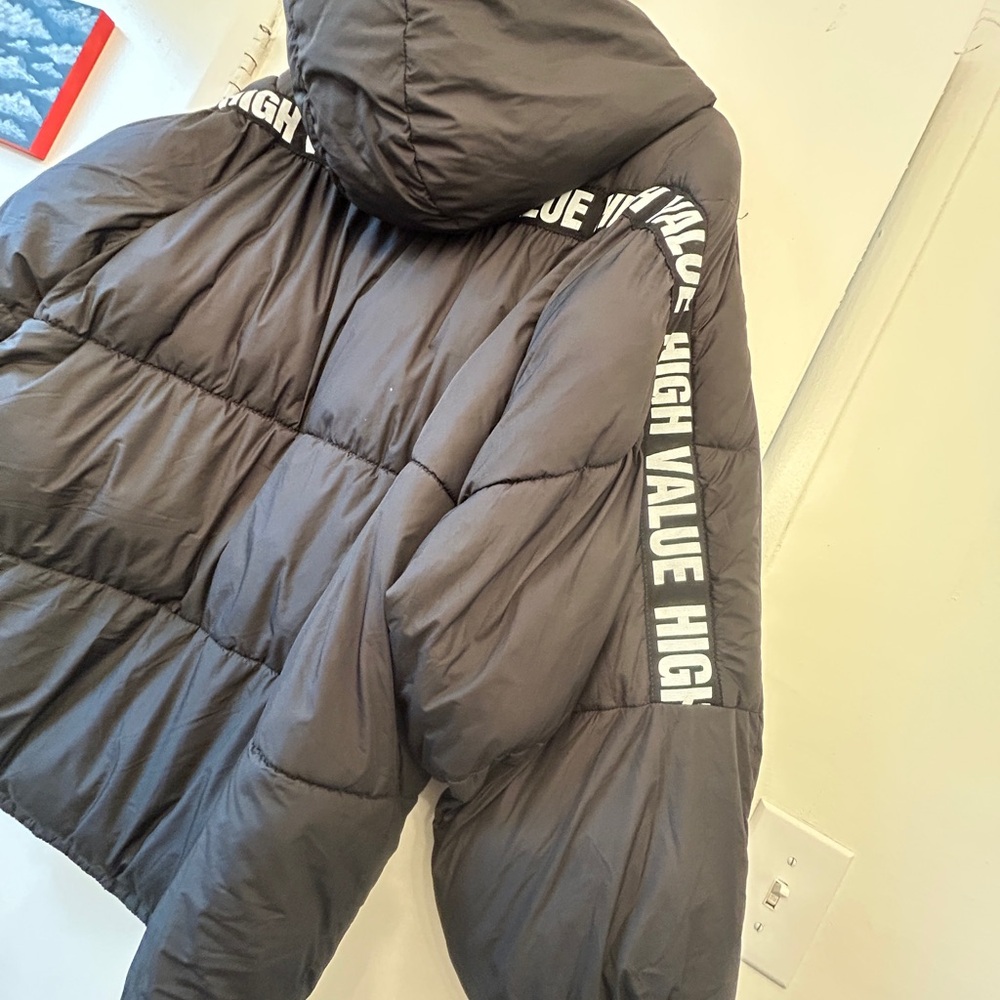 Zara Oversized Black Puffer Jacket - Picture 3 of 10